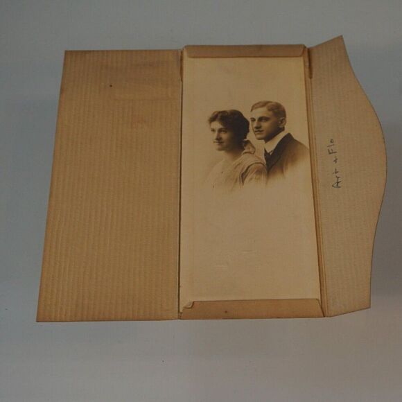 Art And Flo Antique Cabinet Card Photo Heinemann Studio Chicago IL - Picture 1 of 5